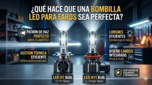 ¿Qué hace que una bombilla LED para faros sea perfecta?