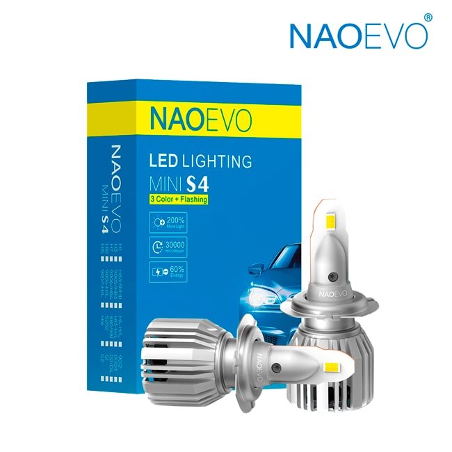 Foco Led S4 Tricolor 9005 9.000LM Chip Oem Philips
