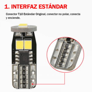 Led T10 Lágrima Canbus 2835 600LM variation