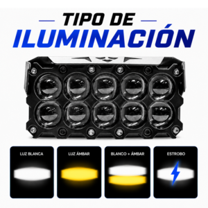 Explorador Led M10F Dual Color 20.000LM C/ Ramal variation