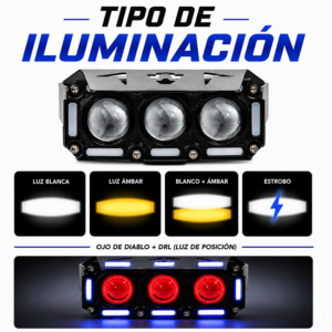 Explorador Led DRL M3D Dual Color 9.000LM variation