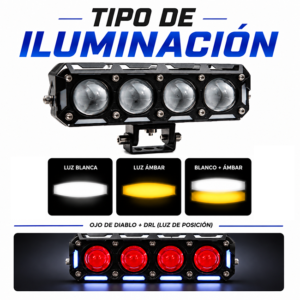 Explorador Led DRL M4D Dual Color 12.400LM variation