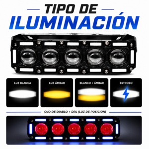 Explorador Led DRL M5R Dual Color c/ Ramal 16.800LM variation