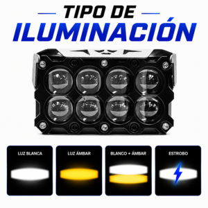 Explorador Led M8F Dual Color 18.000LM C/ Ramal variation