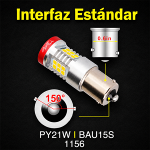 Led Señal NU35D 1156 PY21W BAU15S 1.500LM variation