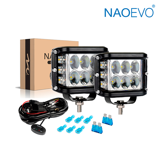 Barra Led RBY6 4″ c/ Ramal 6000LM