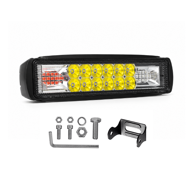 Barra Led Platanito 6" Dual Color + Flash 1800LM