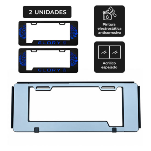 Portaplaca Glory Modelo Escudo variation