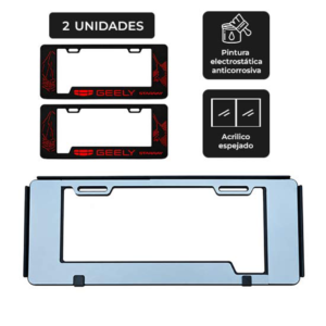 Portaplaca Geely Starray Modelo Machu Picchu variation