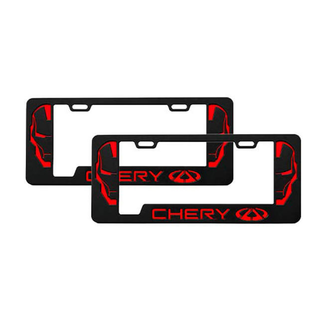 Portaplaca Chery Modelo Iron Man