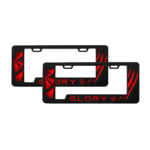 Portaplaca Glory Modelo Lobo y Garra