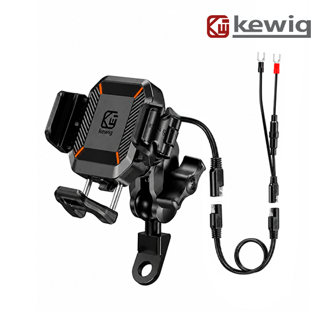 Soporte de Celular con Carga Inalámbrica para Moto (Base para Espejo) M33-A2