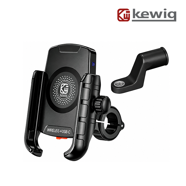 Soporte de Celular con Carga Inalámbrica para Moto (Base Manillar y Espejo) M9S