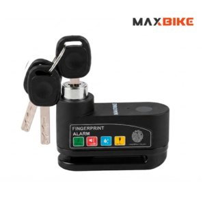 Candado Disco Pesado Recto Con Alarma + Huella Digital para moto