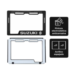 Portaplaca Moto Suzuki Modelo Futurista variation