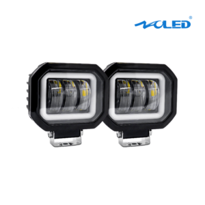 Explorador Led 4″ Cuadrado Aureola Blanca