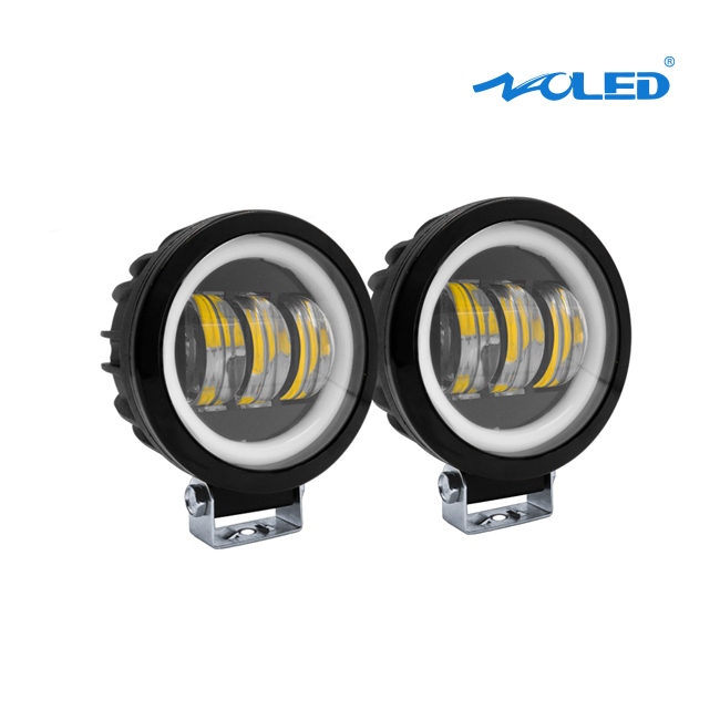Explorador Led 4″ Redondo Aureola Blanca